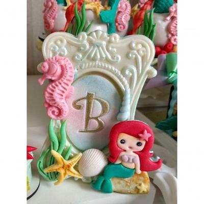 Cortador Pequena Sereia Ariel Cute Modular Tamanho 6Cm