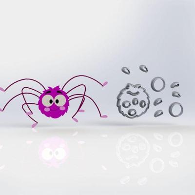 Cortador Dona Aranha Modular Tamanho 10Cm