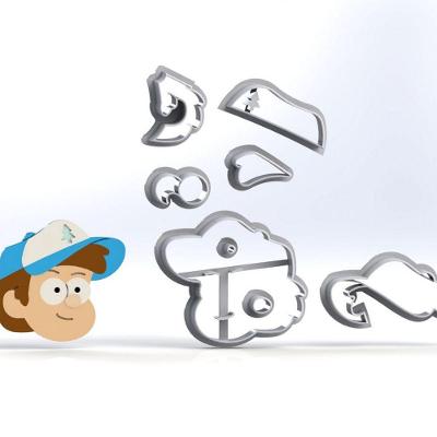 Cortador Gravity Falls Dipper Tamanho 5Cm