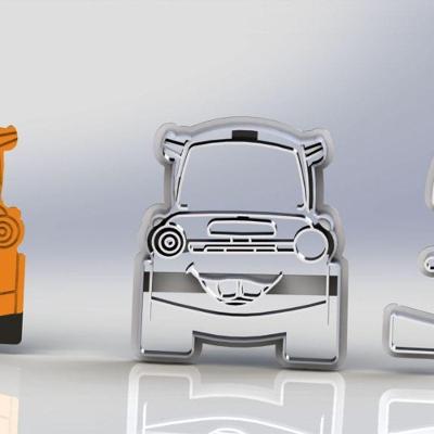 Cortador Carros Mater Modular Tamanho 6Cm