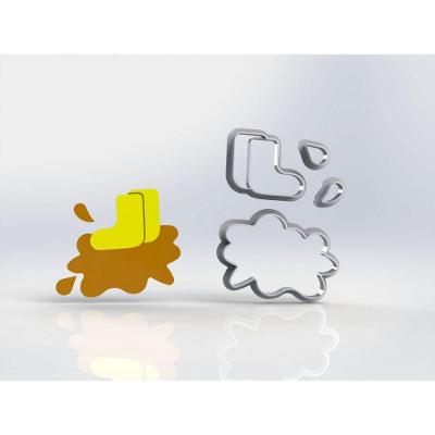 Cortador Peppa - Lama (Poça Com Botas) Tamanho 4 Cm