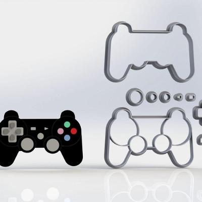 Cortador Controle Playstation Modular Tamanho 9Cm