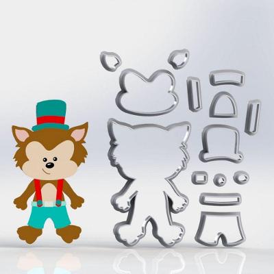 Cortador Lobo Mau Corpo Modular Tamanho 10Cm