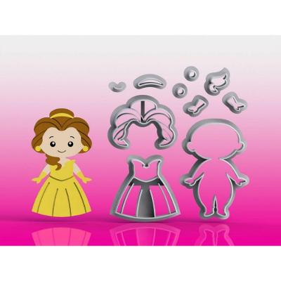 Cortador Princesa Bela Modular Tamanho 6 Cm