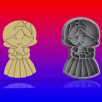 Cortador Branca De Neve Tamanho 8Cm