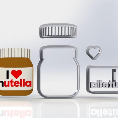 Cortador Lucas Neto Pote Nutella Modular Tamanho 5Cm