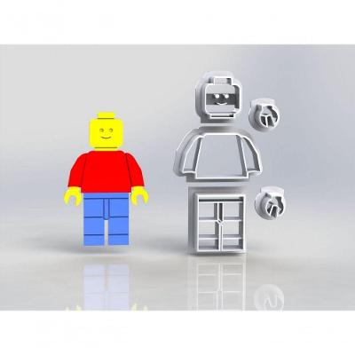 Cortador Lego Boneco Modular Tamanho 5Cm