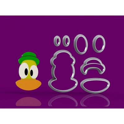 Cortador Pocoyo - Pato Modular Tamanho 5 Cm