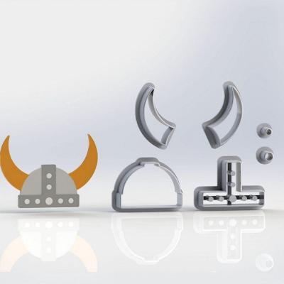 Cortador Chapéu Viking Modular Tamanho 5Cm