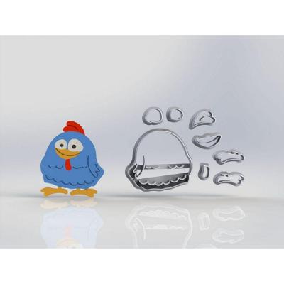 Cortador Galinha Pintadinha Galinha Modular Mod 2 10Cm