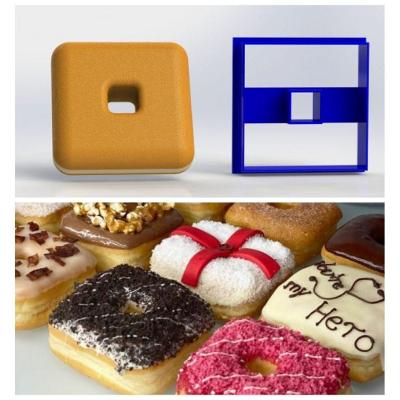 Cortador Donuts Quadrado Tamanho 5 Cm