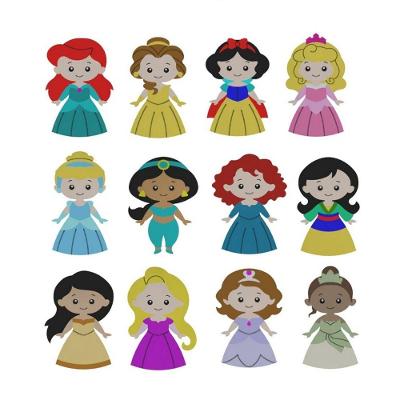 Cortador Kit Princesas 12 Modelos Modulares Tamanho 6Cm