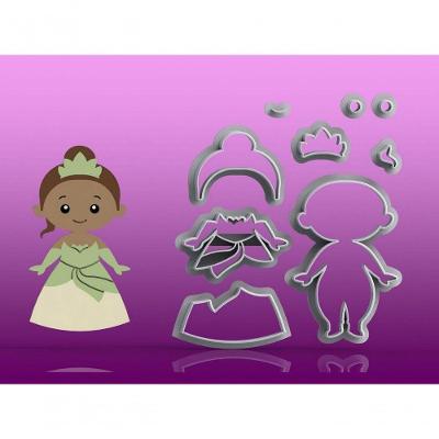 Cortador Princesa Tiana Modular Tamanho 10 Cm