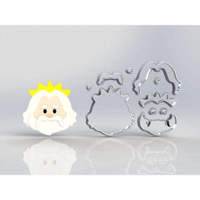 Cortador Pequena Sereia - Tritão Modular Tamanho 6 Cm