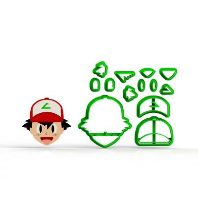 Cortador Pokemon Ash Modular Tamanho 5 Cm