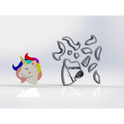 Cortador Unicórnio Mod 3 Modular Tamanho 6 Cm