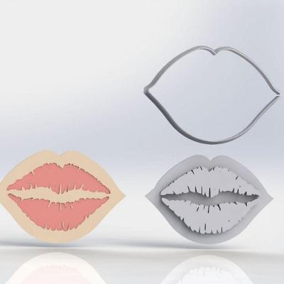 Cortador Boca Beijando (Marcador E Cortador) Tamanho 10Cm