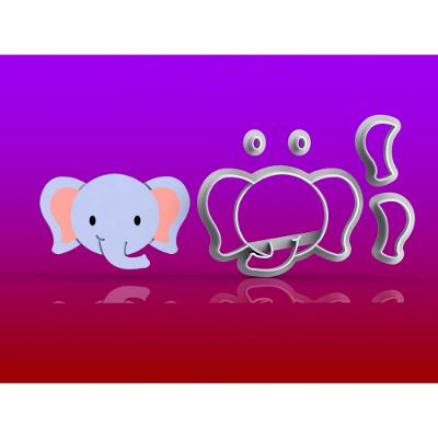 Cortador Safari - Elefante Modular Tamanho 6 Cm