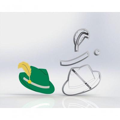 Cortador Chapéu Oktober Alemão Modular Tamanho 6 Cm