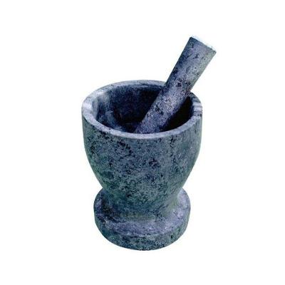 Pilão Almofariz Socador Médio em Pedra Sabão 7 Cm