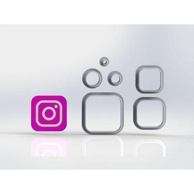 Cortador Redes Sociais - Instagram Tamanho 8 Cm