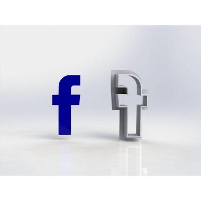 Cortador Redes Sociais - Facebook Tamanho 5 Cm