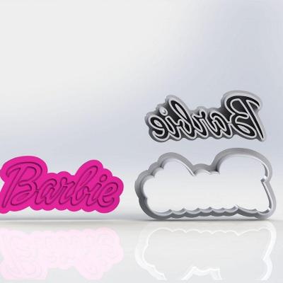 Cortador Logo Da Barbie Tamanho 5Cm
