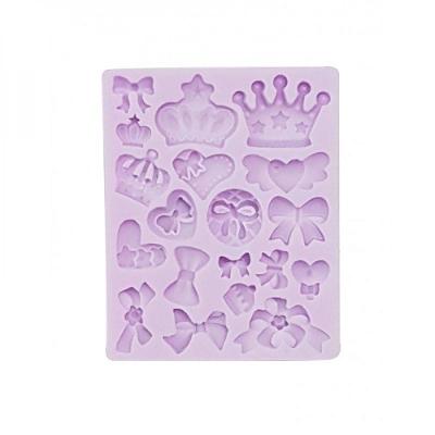 Molde em Silicone Mix Coroa Lacos