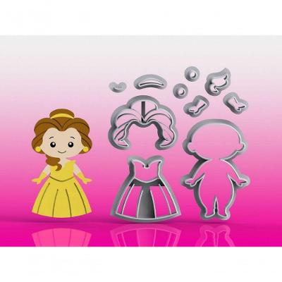 Cortador Princesa Bela Modular Tamanho 8 Cm