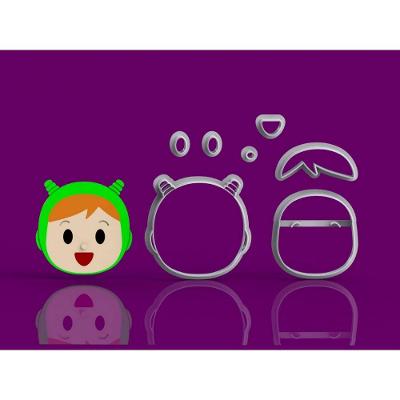 Cortador Pocoyo -Nina Modular Tamanho 5 Cm