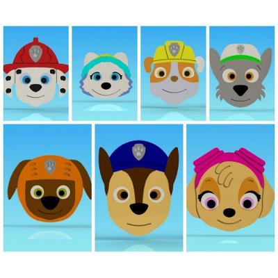 Cortador Kit Patrulha Canina 7 Rostos Tamanho 5Cm