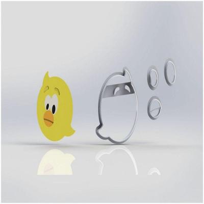 Cortador Galinha Pintadinha - Pintinho Modular Tamanho 5 Cm