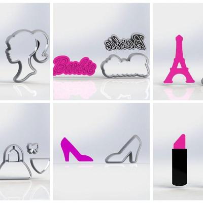Cortador Kit Barbie Mod 2 Com 6 Modelos Tamanho 5Cm