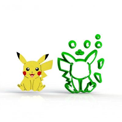 Cortador Pokemon Pikachu Modular Tamanho 5 Cm