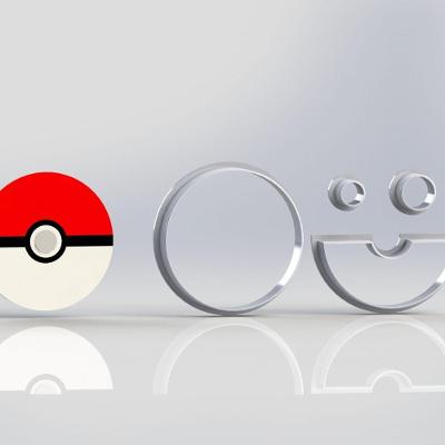 Cortador Pokemon Pokebola Tamanho 8Cm