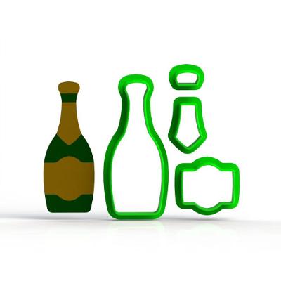 Cortador Garrafa De Champanhe Champagne Modular Ano Novo