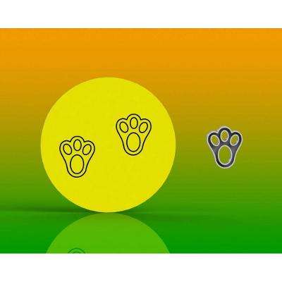 Marcador Páscoa Patinhas de Coelho Mod 1