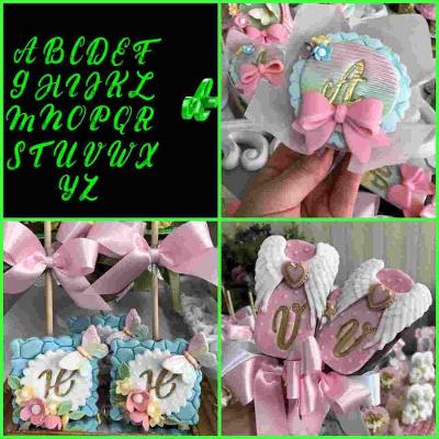 Marcador Alfabeto Letras Cursivas Mod 1 2cm