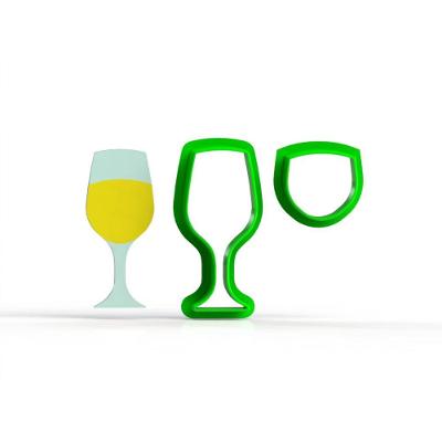 Cortador Taça De Champanhe Champagne Modular Tamanho 9 Cm