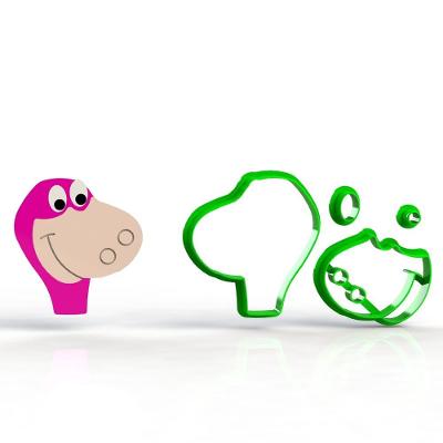 Cortador Flintstones - Dino Rosto Modular Tamanho 6 Cm