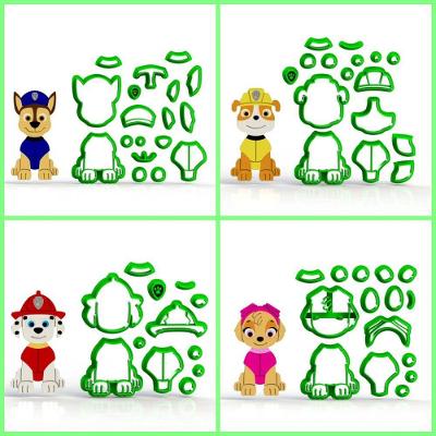 Cortador Kit Patrulha Canina - 4 Corpos Tamanho 7 Cm