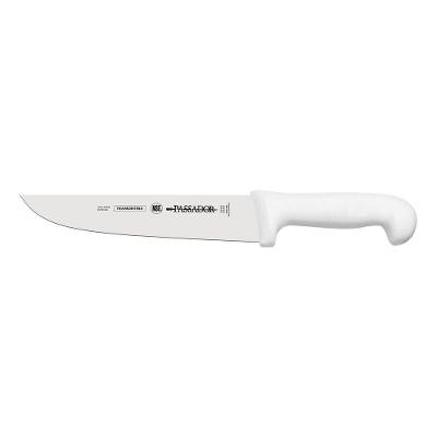 Faca Passador 8" Profissional Com Lâmina Em Aço Inox E Cabo Em Polipropileno Branco