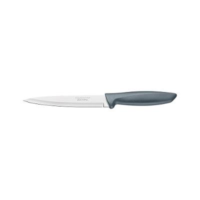Faca Utility Tramontina Plenus Com Lâmina Em Aço Inox E Cabo De Polipropileno Cinza 6" Tramontina