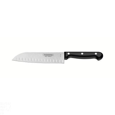 Faca Santoku Ultracorte Com Lâmina Em Aço Inox E Cabo De Polipropileno Preto 7"