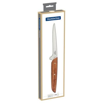 Faca Para Desossar Verttice Com Lâmina Em Aço Inox E Cabo De Madeira Natural 6"