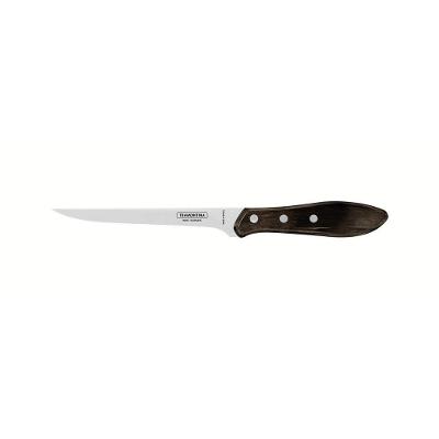 Faca Tramontina Para Desossar 6" Em Aço Inox E Cabo Castanho Polywood Tramontina