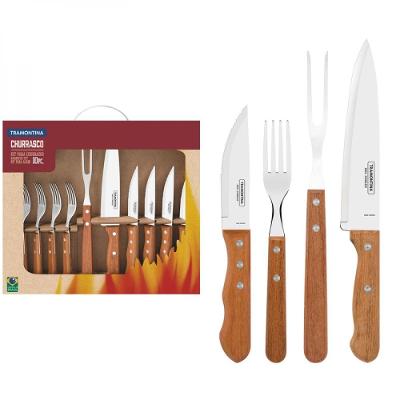 Kit Para Churrasco 10 Peças Em Aço Inox