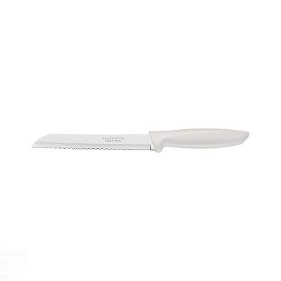 Faca Para Pão Plenus Com Lâmina Em Aço Inox E Cabo De Polipropileno Off White 7"
