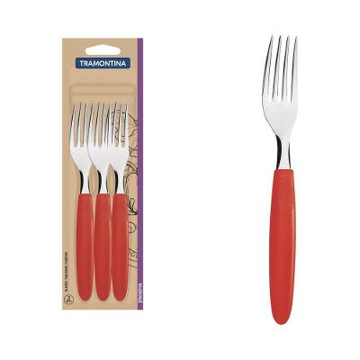Conjunto De Garfos De Mesa Ipanema Com Lâminas Em Aço Inox E Cabos De Polipropileno Verme