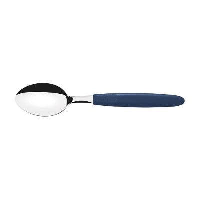 Colher De Mesa Tramontina Ipanema Com Lâmina Em Aço Inox E Cabo De Polipropileno Azul Tramontina